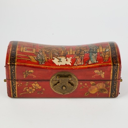 A Vintage Asian Pillow Box