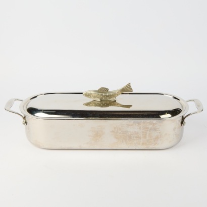 A Stainless Steel Fish Poacher