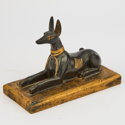 An Eqyptian Arca De Anubus Statue