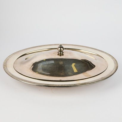 A Vintage Rodd Oval Server With Lid Silver Plate Af