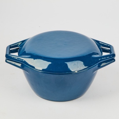 A Vintage Danish Cast Iron Casserole Dish By Copco Sm