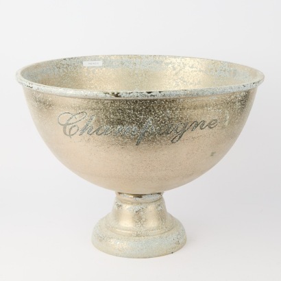 A Large Champagne Bucket with Silver Finish
