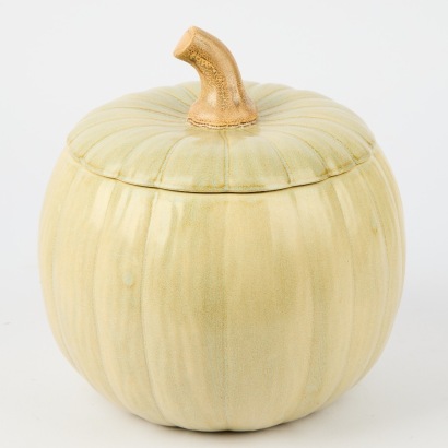 A Ceramic Pumpkin Lidded Casserole