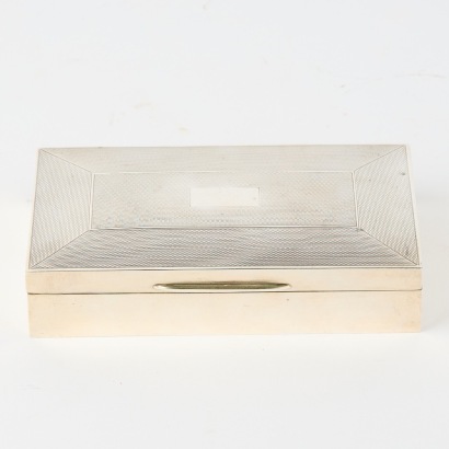 A Sterling Silver Cigarette Box