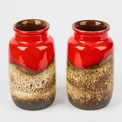 A Pair of West German Vases