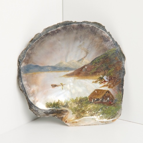 JOHN PHILEMON BACKHOUSE Painted Oyster Shell
