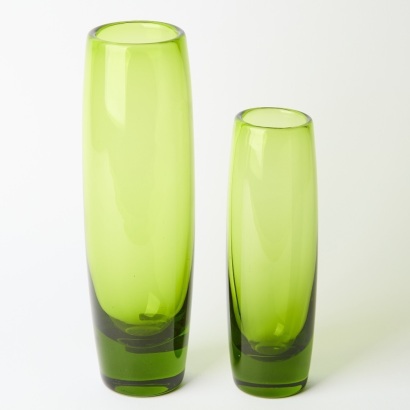 A Pairing of Holmegaard Glass Vases