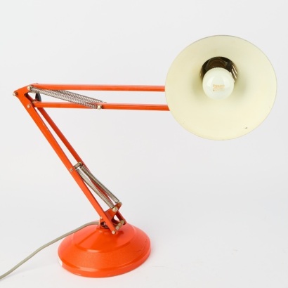 A Vintage Orange Superlux Anglepoise Lamp AF