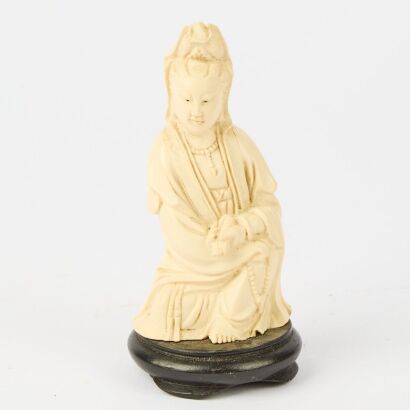 A Chinese 20th Century Resin Figure of Guanyin