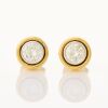 18ct Yellow / White Gold, .80ct Diamond Stud Earrings