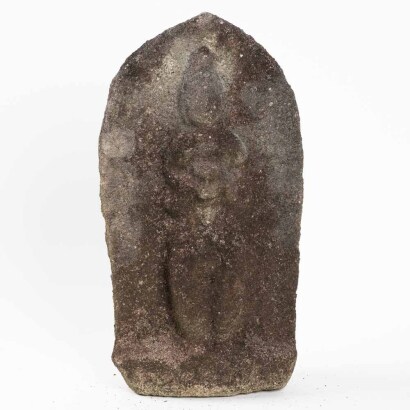 A Japanese garden Buddha stone sculpture