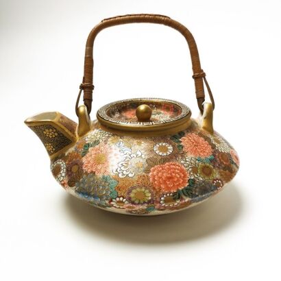 A Japanese Meiji Period &lsquo;Thousand Flowers&rsquo; Ewer