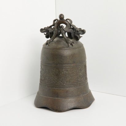 A 16th-17th Century Sino Bronze Prayer Bell, Tibet