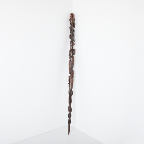 An Elaborately Carved Walking Stick, Solomon Islands