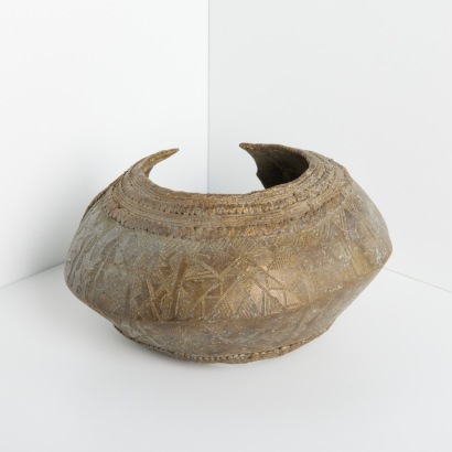A Large Mbole Bronze Currency Anklet, Democratic Republic of Congo