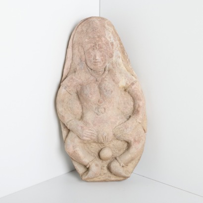 A Terracotta Goddess Birthing the Universe, India