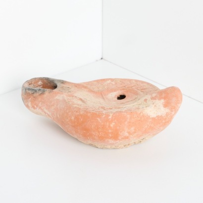 A Large Oil Lamp, Ancient Roman, North Africa