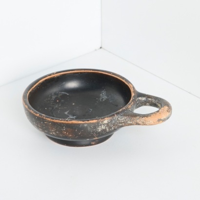 A Black-Ware Terracotta Dish, Greek South Italy