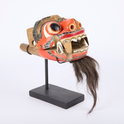 A Rangda Mask with Articulated Jaw, Bali