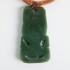 A Stone Tool Carved Hei Tiki by Matiu Bartlett, Aotearoa - 3