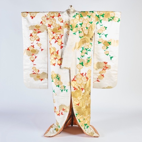 An Early-Middle 20th Century Hand-Embroidered Kimono, Japan