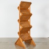 A Skagerak Teak Wine Rack, Double-Sided Holds 36 Bottles