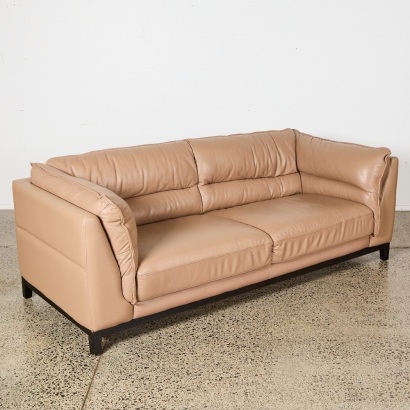 A Clay Leather Sofa