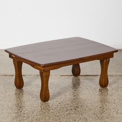 A Solid Oak Foldaway Side Table