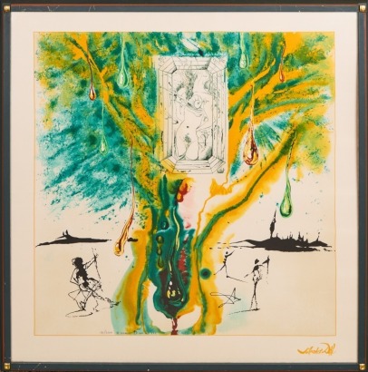 The Emerald Of The Tablet Salvador Dali Silk Serigraphy 1976 '1989/2000'