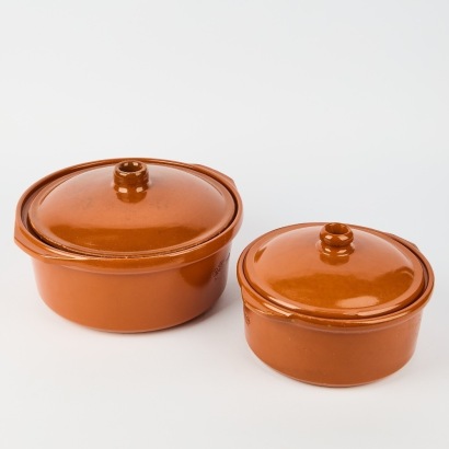 A Pair of Spanish Terracotta Dishes