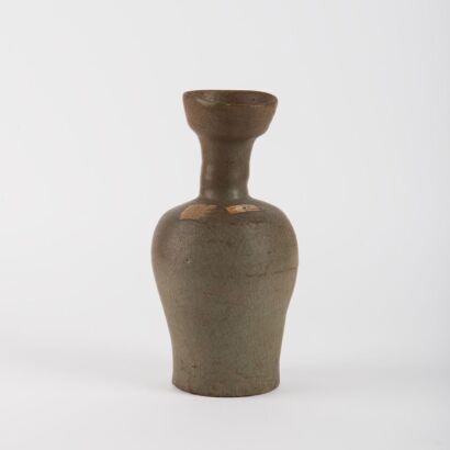 A Korean 9th Century Goryeo Dynasty Celadon Mallet Vase