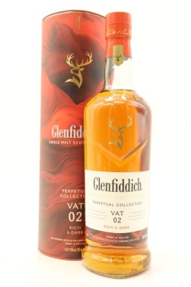 (1) Glenfiddich Perpetual Collection VAT 02 'Rich & Dark' Single Malt Scotch Whisky, 43% ABV, 1000ml (GB)