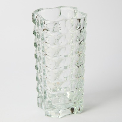 A Large French Mid Century Faceted Vase