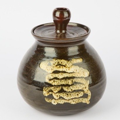 A Studio Ceramic Lidded Bowl