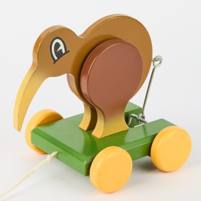 A Dick Frizell Pull Along Kiwi Toy