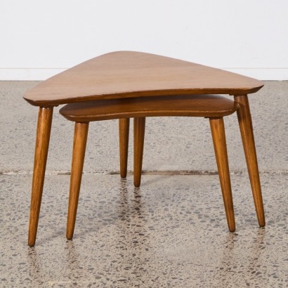 A Pair of Mid-Century Boomerang Nesting Tables