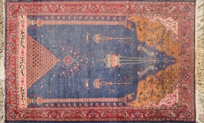 A Hand Knotted Woolen Rug