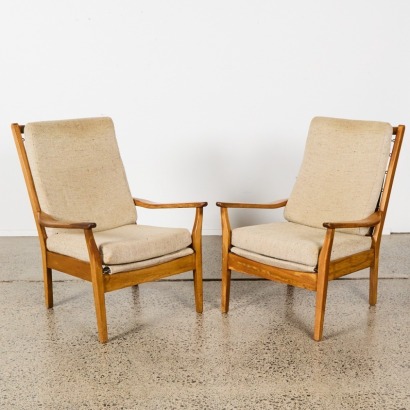 A Pair of Mid Century DON Princess Armchairs