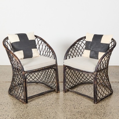 A Pair of Cane Chairs