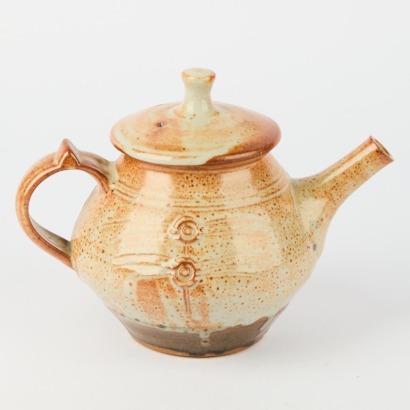 A Peter Stichbury Shino Glazed Teapot
