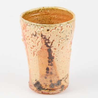 An Elena Renker Cup In A Felspar Type Shino Glaze