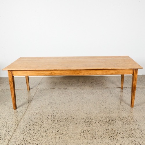 A Large Rustic Dining Table