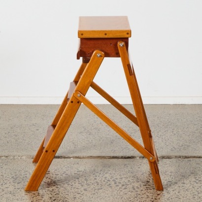 A Custom Made Solid Wood Kitchen Stool