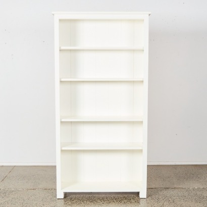 A White Freestanding Bookshelf