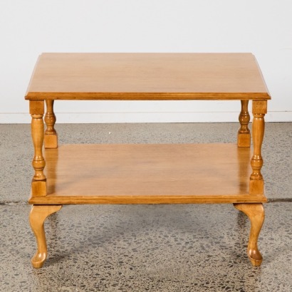 An Antique Solid Wood End Table