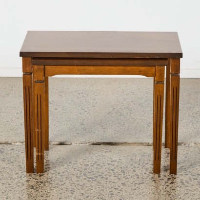 A Pair Of Solid Wood Retro Tables