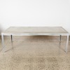 A Michael Draper Concrete And Galvanised Steel Dining Table