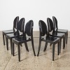 A Suite Of Six Kartell Style Black Ghost Chairs - 2