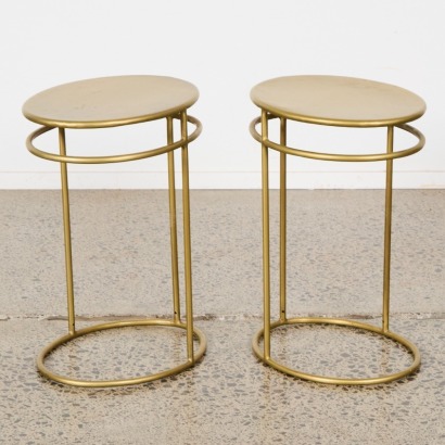 A Pair Of Marble-Topped Besides