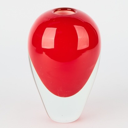A Red Ruby Glass Vase